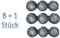 Conny Clever 8 Stück 50g Wasserkastentabletten Reinigungswürfel WC Block Fresh Spülkasten Tabs Toilettenreiniger Wasserkasten-Tablette blau