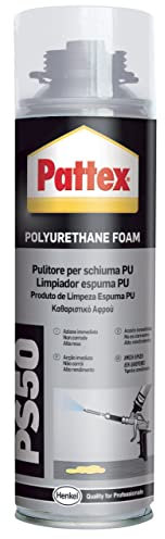 Pattex PU Solvent Pulitore per Schiuma PU, Solvente Usato per Eliminare Residui di Schiuma e Pulire la Pistola, 500 ml