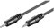 Goobay Câble de Connexion Audio AUX, 2.5mm Stéréo, Noir, 1.5 m Longueur de Câble 50457-GB