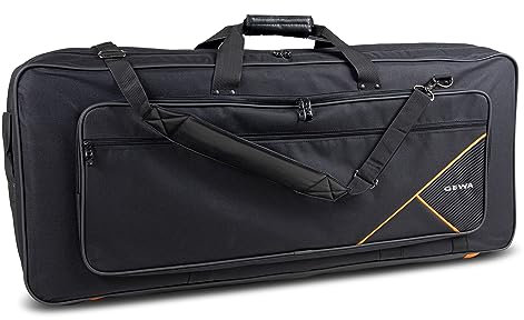 Keyboard Gig-Bag Premium, 85 x 32 x 10 cm, mit Notentasche, schwarz, reiß- und wasserfest