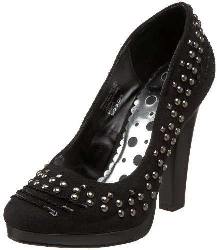 Not Rated Damen Plateau-Pumps mit Nieten, Schwarz, 41 EU