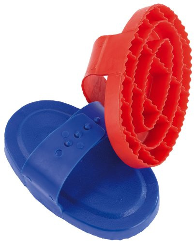 Plastikstriegel, oval, farblich sortiert