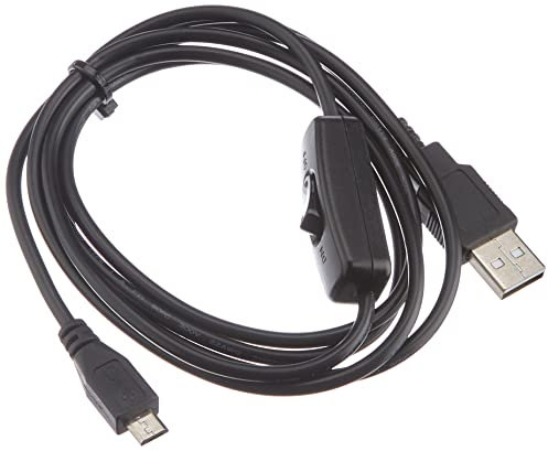 Delock Ladekabel USB 2.0 Typ-A Stecker > USB 2.0 Micro-B Stecker mit Schalter für Raspberry Pi 1,5 m