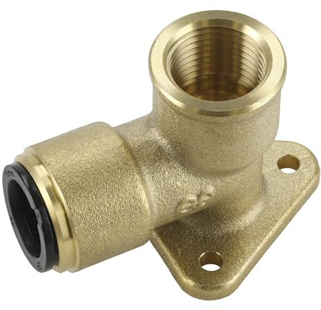 Sealey CAS15BWE 15mm x 1/2BSP Brass Wingback Elbow