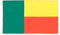 AZ FLAG - Drapeau Bénin - 150x90 cm - Drapeau Béninois 100% Polyester Avec Oeillets Métalliques Intégrés - Pavillon 110 g