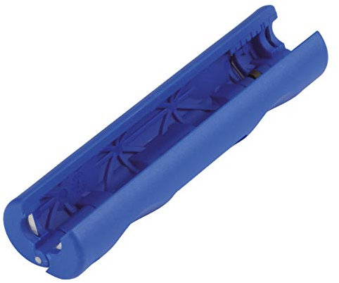 REV Koaxial-Entmantler, für Antennenkabel u. Koaxialkabel sowie normale Kabel, blau