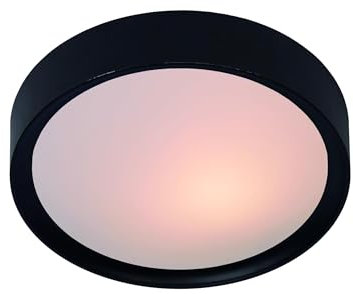 LUCIDE LEX - Deckenleuchte - Ø 33 cm - 2xE27 - Schwarz