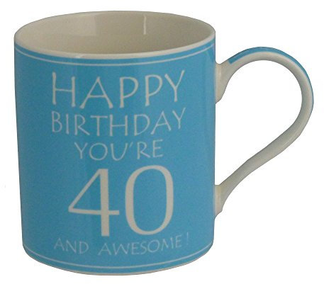 Happy Birthday You're 40 And Awesome Fine China Mug