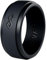 Herren Silikon Ring | Hochzeit Band – rinfit entworfen Premium Qualität Silikon Ring – Kommt mit Geschenk-Box, schwarz