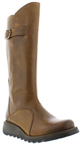 Fly London Mol 2 Bottes zippées Femme, Marron Camel, 38 EU