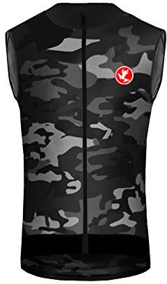 UGLY FROG Rennrad Herren Bike Wear Fahrrad Trikot Ärmellos Radtrikot Cycling Vest Atmungsaktiv Bequem - Anti Schweiß - Shirts - Fahrradtrikot mit Reissverschluss DEHerrenT20