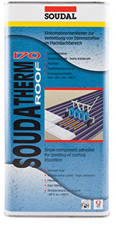 Soudal Soudatherm Roof 170, für die Verklebung von Dämmstoffen im Bereich Flach- und Gefälledach, beige, Inhalt: 2,2kg