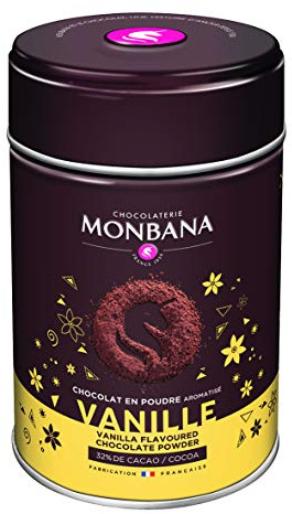 Monbana Schokoladenpulver Vanille 250g Dose (mind. 32% Kakao), 1er Pack (1 x 250 g)