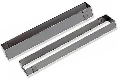Matfer Bourgeat 371016 Rectangular Mousse Frame, Silver