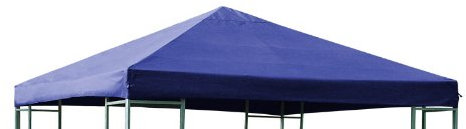 DEGAMO Ersatzdach Dachplane für Pavillon 3x3 Meter blau, wasserdicht beschichtet, Outdoor