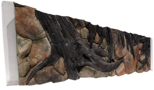 ABG091 Rückwand zum Aquarium und Terrarium 3D Amazonas 200x50cm 2-teilig bei Robizoo