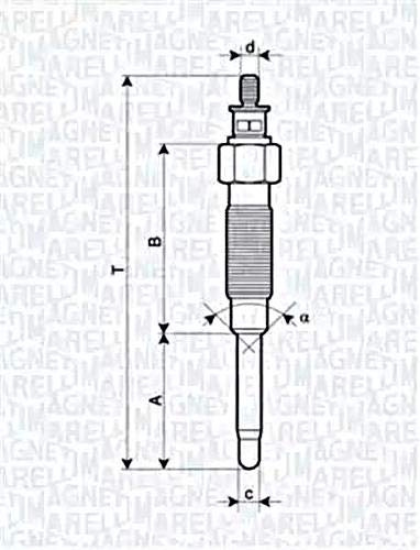 MAGNETI MARELLI 062900069304 Glühkerze