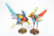 point-garden 2X Gartenfigur aus Metall Dekofigur Vogel