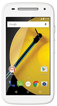 Motorola Moto E - Smartphone libre Android (pantalla 4.5, cámara 5 Mp, 8 GB, Quad-Core 1.2 GHz, 1 GB RAM), blanco