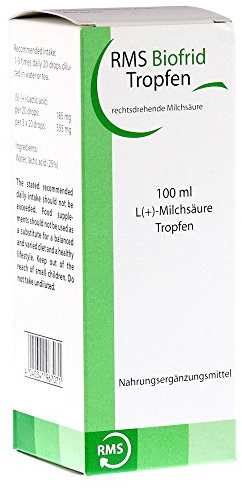 RMS Biofrid Milchsäure Rechtsdrehend Tropfen