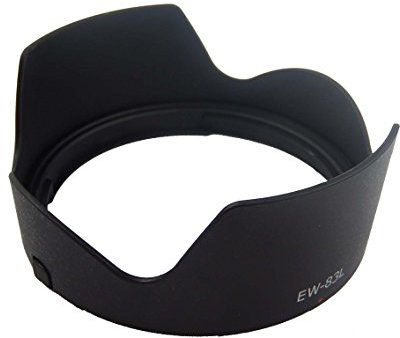 vhbw Gegenlichtblende Ersatz für Canon EW-83L für 77mm Objektiv Schwarz, Kunststoff, tulpenförmig, 10,1 cm