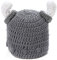 Ypser Cute Bull Horn Beanie Cap Handmade Knitted Viking Crochet Hats