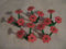 Lego Ramos de flores rojas Creator (lote de 5)