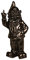 Stoobz PP 005zw 15 x 12 x 32 cm Cheeky Garden Gnome Figur für Haus und Garten – Schwarz