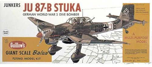 GUILLOW's Junkers JU-87B Stuka 1002 Powered Balsa Flying Model Kit
