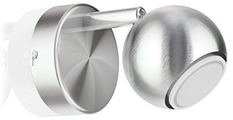 ledscom.de Wand-Leuchte TAURI, einflammig inkl. 450lm LED GU10 Lampe warm-weiß