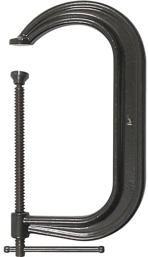 Bessey CDF410 10-Inch Black Oxide Spindle Drop Forged C Clamp