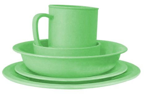 Geschirr-Set, 5-teilig, Farbe: pastell-hellgrün