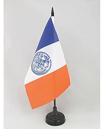 AZ FLAG - Tischflagge New York City - 21x14 cm - New York City Tischfahne 14 x 21 Cm - Flaggen