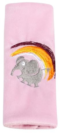 Walser Mini-Gurtpolster für Kinder, Gurtpolster-Auto Cool Girl ab 3-4 Jahren, Gurtschoner, Gurtschutz-Kinder, Kinder-Schulterpolster-Auto rosa