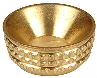 Charles Watson Brass Screw Cup Sockets - Pack of 50, No 6, 50 Pack | Provides a neat finish to joinery applications with no need to countersink the material, streamlining fastener installation.