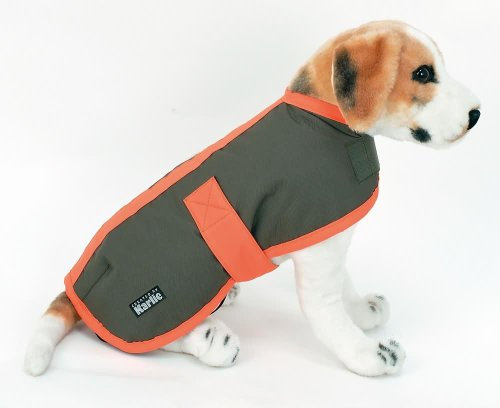 KARLIE Hundemantel SAFETY COAT Sicherheitsmantel GRÜN/ORANGE 56cm