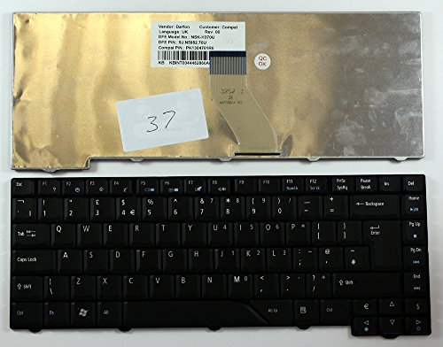 Power4Laptops Vereinigtes Königreich Schwarz kompatible Ersatz Tastatur kompatibel mit Acer Aspire 6920G