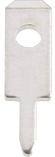 Vogt Verbindungstechnik 378005.68 Lasche 2,8 x 0,5 mm, 180 °, nicht isoliert, Metall, 100 Stück
