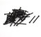 sourcing map 50pcs M3 x 40 mm Vis à Six Pans Creux Hexagonale Boulon à Tête Cylindrique en Acier Allié Noir