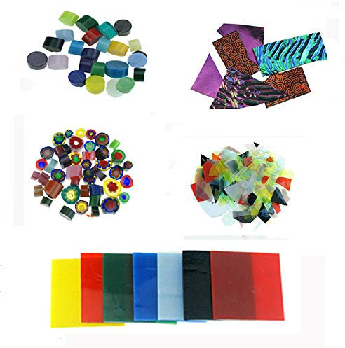 476g (10 Bags) Coe90 Fusing Glass for Microwave Kiln by Hensom