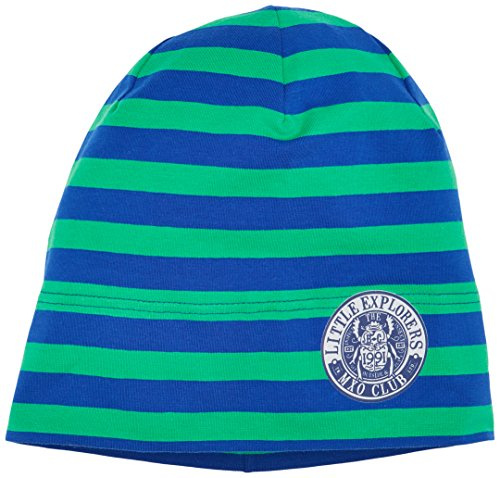 maximo Mädchen Mütze Beanie Middle, 2-farbringel, Reflexmotiv