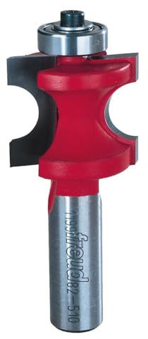 Freud 82-510 1/4-Inch Radius Half Round Router Bit with Bearing with 1/2-Inch Shank