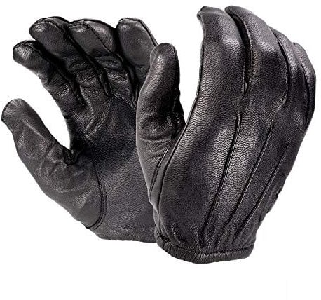 Hatch RFK300 All-Leather, Cut-Resistant Police Duty Glove with Kevlar - Black, Medium