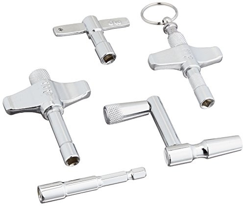 Drum Workshop 5 Piece Drum Key Set w/Standard, Key Chain, Drill Bit, Heavy Duty, and Speed Keys