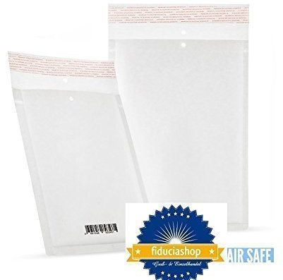 200 Stück Luftpolsterversandtaschen, Gr 1 / A, Farbe: weiss, 12 x 17,5 cm, Luftpolstertaschen
