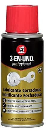3-IN-ONE Spray lubricante de cerraduras, Incoloro, 100 ml