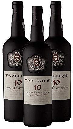 3 Flaschen Taylor's Port Tawny 10 Years Old, Dessertwein, Portwein, 3 x 0,75 Liter