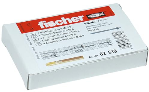 FISCHER Mörtelpatrone R M10 B 062619, Verpackungseinheit 4 Stück