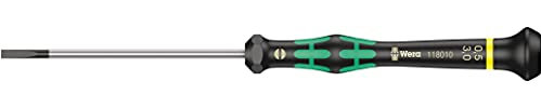 Wera 2035 Elektroniker-Schlitzschraubendreher, 0,50 x 3 x 80 mm, 05118010001