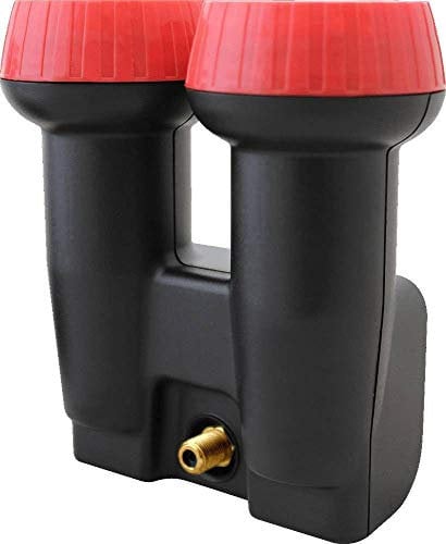 Megasat Diavolo Single LNB Monoblock 2 LNB in einem Gehäuse, 200022, Schwarz, Rot